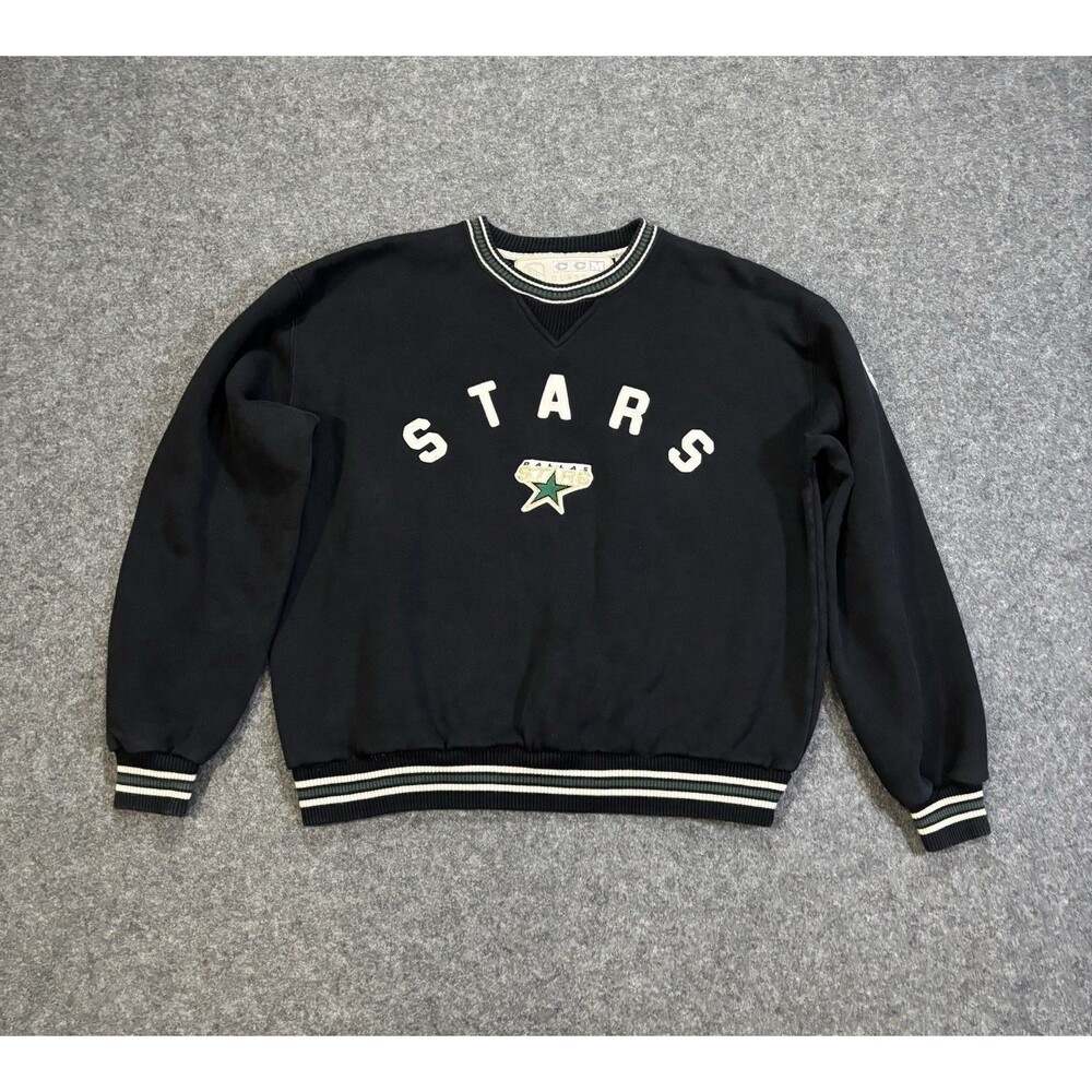 Dallas Stars Sweatshirt Women’s Medium NHL Hockey CCM Classics